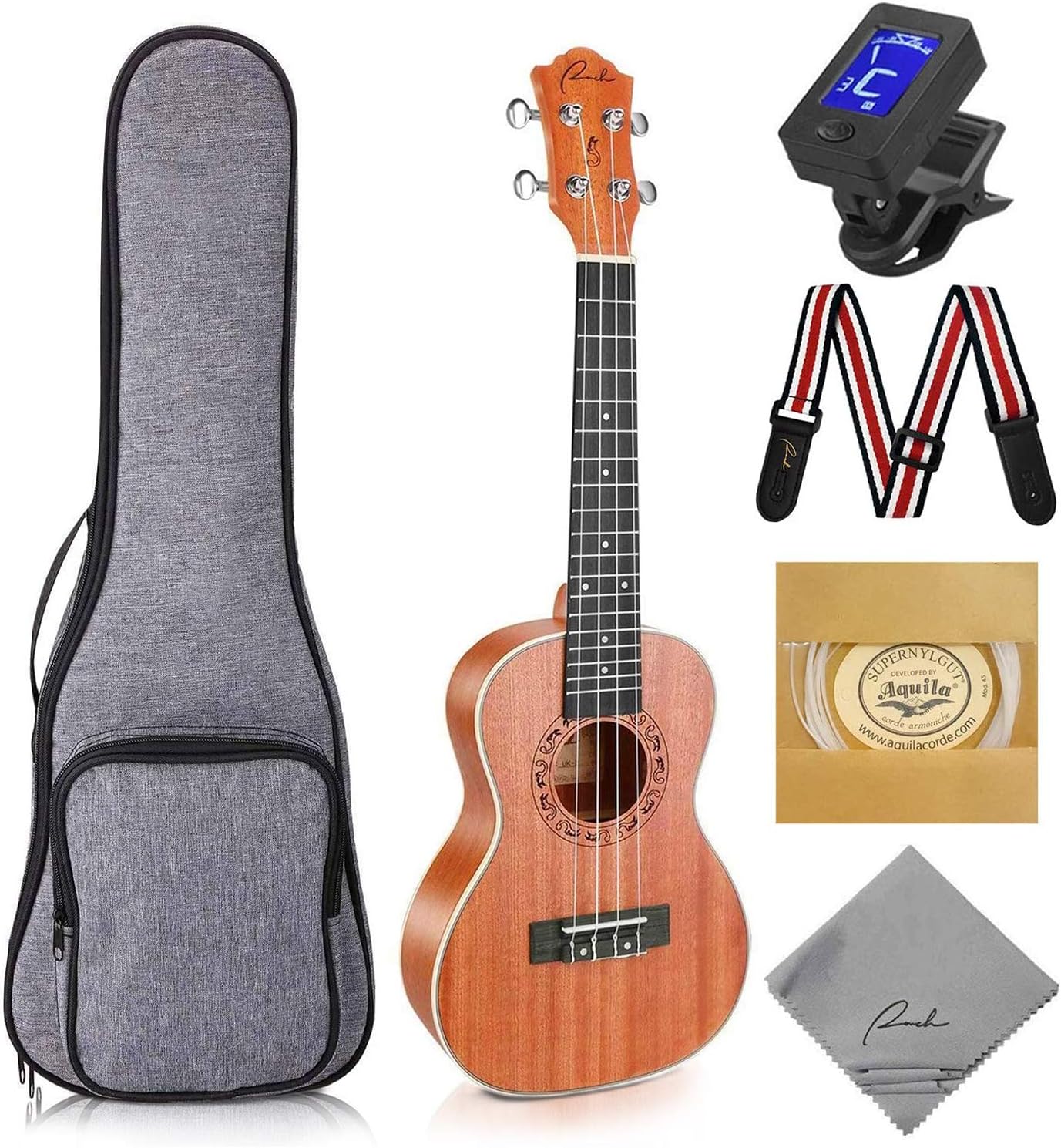 Ranch Concert Ukulele 23 inch Professional Wooden Ukulele Kit